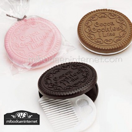 Espejo Galleta Oreo c/ peine y bolsa