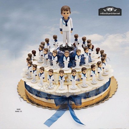 Tarta Cajitas Niño Comunión Marinero