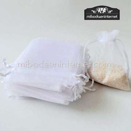 Bolsa Organza 10x11,5 BLANCO