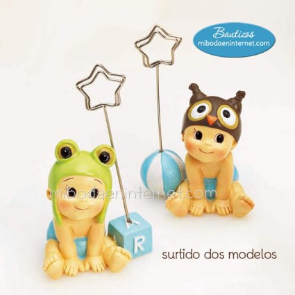 Sujeta Tarjetas Bebé Niño Gorrito Animal