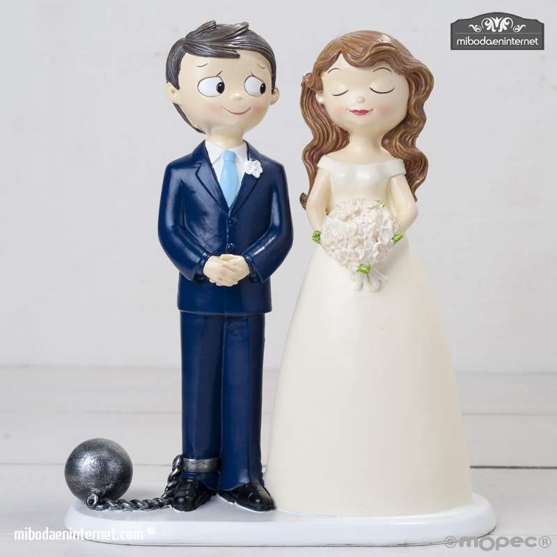 Figura tarta de boda-Novios tecnologicos