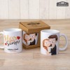 Taza cerámica novios Pop &Fun caricia con caja regalo