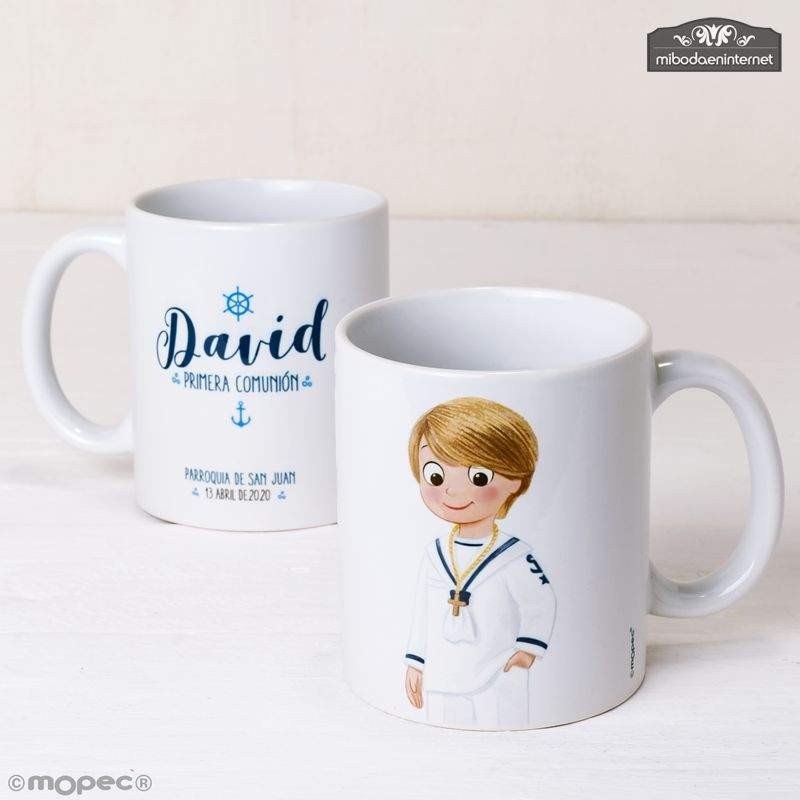 Taza Comunión niña romántica 7caramelos en caja regalo > Detalles comunión  > Detalles de comunión