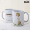 Taza cerámica niña Comunión sentada en banco en caja regalo