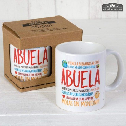 Taza cerámica Abuela en caja regalo