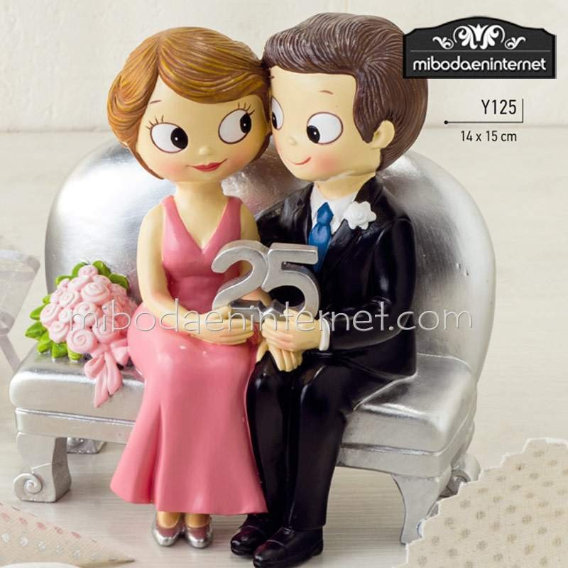 Figura Pastel Bodas 50 Aniversario - Bodas Oro 