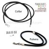 cordon goma negro collar pulsera elastico haz tu DIY