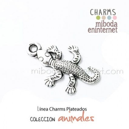 Charm Camaleón plateado