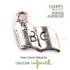 Charm Libro ABC plateado