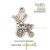 Charm Carrito Bebé plateado