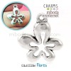 Charm Flor 5 petalos plateado