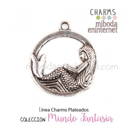 Charm Sirenita plateado