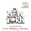 Charm New York plateado