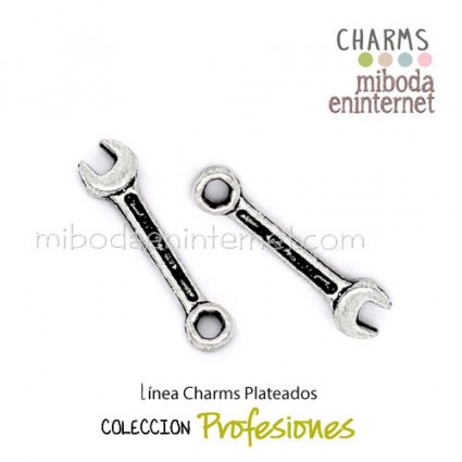 Charm LLave inglesa plateado