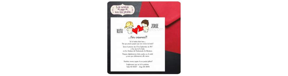 Invitación Boda Aires de amor