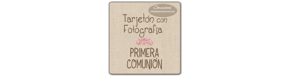 Tarjetón con fotografía