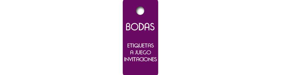 Etiquetas Boda a Juego Invitaciones