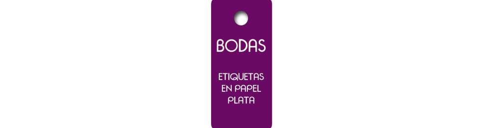 Etiquetas Boda en Plata