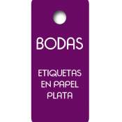 Etiquetas Boda en Plata