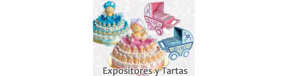Expositores y Tartas Bautizo