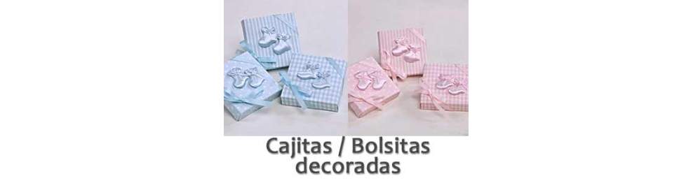 Cajitas y Bolsas Decoradas Bautizo