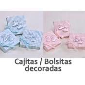 Cajitas y Bolsas Decoradas Bautizo