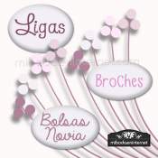 Ligas, Broches y Bolsas Novia