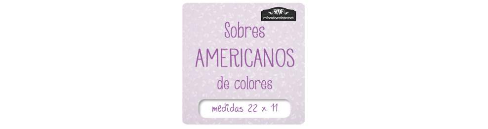 Sobres de Colores Americanos