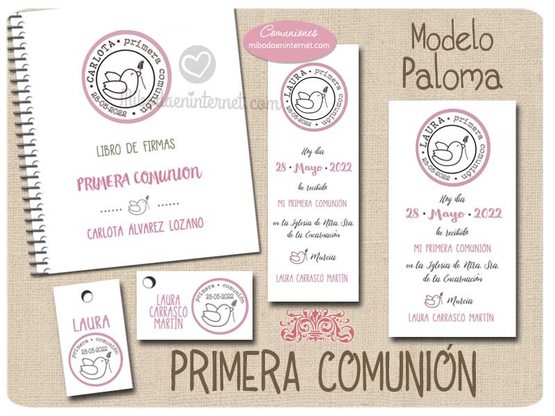 Conjunto Primera Comunión Paloma Niña