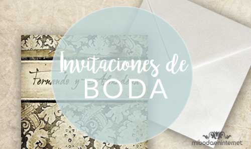 Invitaciones y tarjetas de boda con sobre